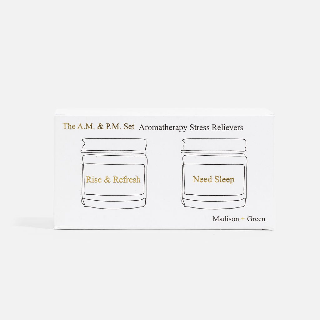 "The A.M. & P.M." Aromatherapy Stress Reliever - Set of 2